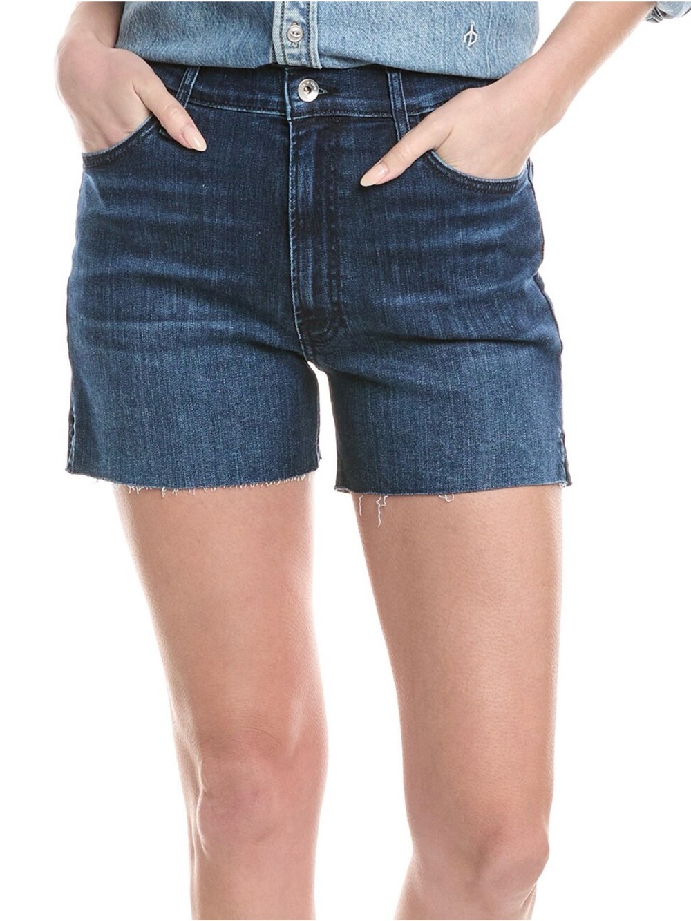 NWOT Rag & Bone Retro Cut off shorts dark blue Ella 28